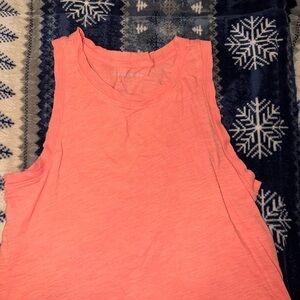 Women's Coral/Peach Lucky Brand Sleeveless Top